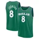 AJ Johnson ＃8 Men's 2025/26 Dallas Mavericks Fast Break Green Classic Edition Jersey