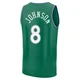 AJ Johnson ＃8 Men's 2025/26 Dallas Mavericks Fast Break Green Classic Edition Jersey