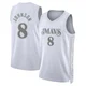 AJ Johnson ＃8 Men's Swingman 2024/25 Dallas Mavericks White City Edition Jersey