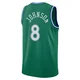AJ Johnson ＃8 Men's Swingman 2025/26 Dallas Mavericks Green Classic Edition Jersey