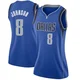 AJ Johnson ＃8 Women's Swingman Royal Dallas Mavericks Jersey - Icon Edition