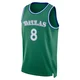 AJ Johnson ＃8 Youth Swingman 2025/26 Dallas Mavericks Green Classic Edition Jersey