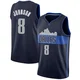 AJ Johnson ＃8 Youth Swingman Navy Dallas Mavericks Jersey - Statement Edition