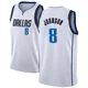 AJ Johnson ＃8 Youth Swingman White Dallas Mavericks Jersey - Association Edition