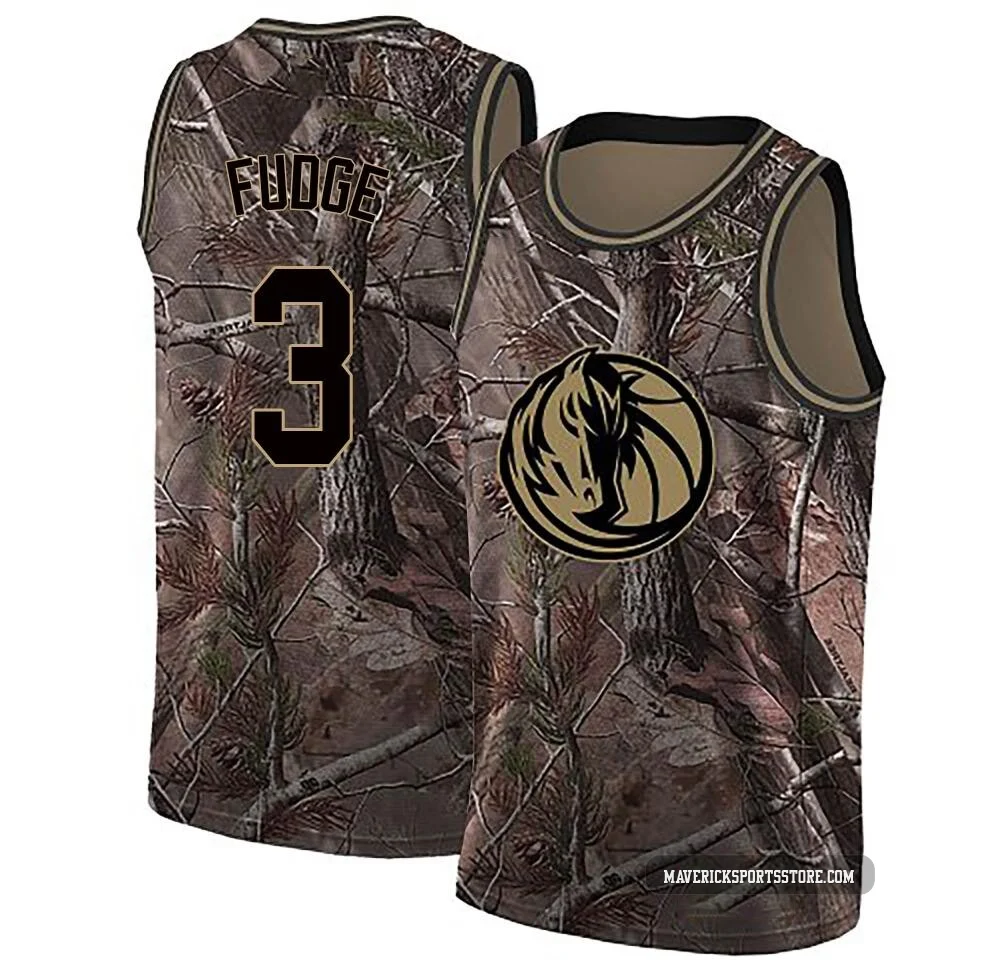 Alex Fudge ＃3 Men's Swingman Camo Dallas Mavericks Realtree Collection Jersey