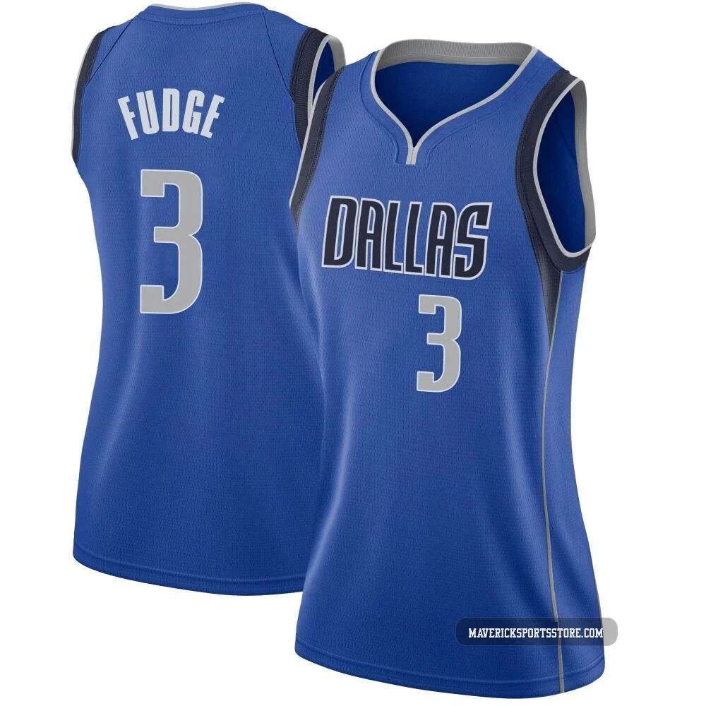 Alex Fudge ＃3 Women's Swingman Royal Dallas Mavericks Jersey - Icon Edition