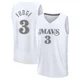 Alex Fudge ＃3 Youth 2024/25 Dallas Mavericks White Fast Break City Edition Jersey