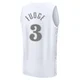 Alex Fudge ＃3 Youth 2024/25 Dallas Mavericks White Fast Break City Edition Jersey
