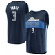 Alex Fudge ＃3 Youth Navy Dallas Mavericks Fast Break Jersey - Statement Edition