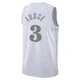 Alex Fudge ＃3 Youth Swingman 2024/25 Dallas Mavericks White City Edition Jersey