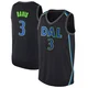 Anthony Davis ＃3 Men's Swingman Black Dallas Mavericks Jersey - City Edition