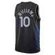 Brandon Williams ＃10 Men's Swingman 2025/26 Dallas Mavericks Black City Edition Jersey