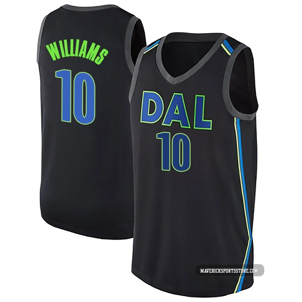 Brandon Williams ＃10 Men's Swingman Black Dallas Mavericks Jersey - City Edition
