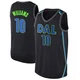 Brandon Williams ＃10 Youth Swingman Black Dallas Mavericks Jersey - City Edition