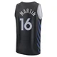Caleb Martin ＃16 Youth 2025/26 Dallas Mavericks Fast Break Black City Edition Jersey