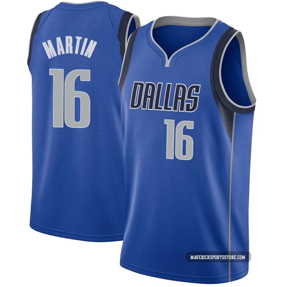 Caleb Martin ＃16 Youth Swingman Royal Dallas Mavericks Jersey - Icon Edition