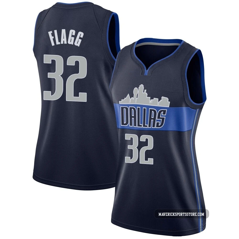 Cooper Flagg ＃32 Women's Swingman Navy Dallas Mavericks Jersey - Statement Edition