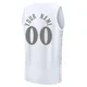 Custom ＃00 Men's 2024/25 Dallas Mavericks White Fast Break City Edition Jersey