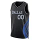 Custom ＃00 Men's Swingman 2025/26 Dallas Mavericks Black City Edition Jersey