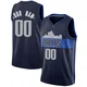 Custom ＃00 Men's Swingman Navy Dallas Mavericks Jersey - Statement Edition