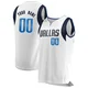 Custom ＃00 Men's White Dallas Mavericks Fast Break Jersey - Association Edition