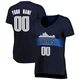 Custom ＃00 Women's Navy Dallas Mavericks Fast Break Jersey - Statement Edition