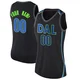 Custom ＃00 Women's Swingman Black Dallas Mavericks Jersey - City Edition