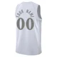 Custom ＃00 Youth Swingman 2024/25 Dallas Mavericks White City Edition Jersey