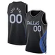 Custom ＃00 Youth Swingman 2025/26 Dallas Mavericks Black City Edition Jersey
