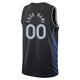 Custom ＃00 Youth Swingman 2025/26 Dallas Mavericks Black City Edition Jersey