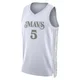 D'Angelo Russell ＃5 Men's Swingman 2024/25 Dallas Mavericks White City Edition Jersey