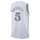 D'Angelo Russell ＃5 Men's Swingman 2024/25 Dallas Mavericks White City Edition Jersey