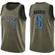 D'Angelo Russell ＃5 Men's Swingman Green Dallas Mavericks Salute to Service Jersey