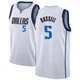 D'Angelo Russell ＃5 Men's Swingman White Dallas Mavericks Jersey - Association Edition