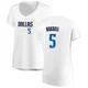 D'Angelo Russell ＃5 Women's White Dallas Mavericks Fast Break Jersey - Association Edition