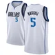 D'Angelo Russell ＃5 Youth Swingman White Dallas Mavericks Jersey - Association Edition