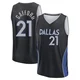 Daniel Gafford ＃21 Men's 2025/26 Dallas Mavericks Fast Break Black City Edition Jersey