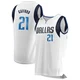 Daniel Gafford ＃21 Men's White Dallas Mavericks Fast Break Jersey - Association Edition
