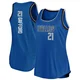 Daniel Gafford ＃21 Women's Blue Dallas Mavericks Fast Break Movement Tank Jersey - Icon Edition