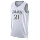 Daniel Gafford ＃21 Youth Swingman 2024/25 Dallas Mavericks White City Edition Jersey
