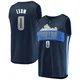 Dante Exum ＃0 Men's Navy Dallas Mavericks Fast Break Jersey - Statement Edition