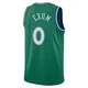Dante Exum ＃0 Men's Swingman 2025/26 Dallas Mavericks Green Classic Edition Jersey