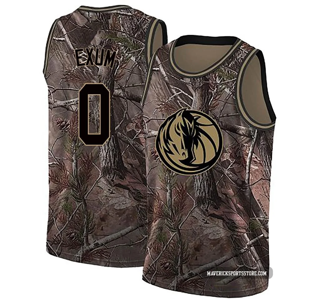 Dante Exum ＃0 Men's Swingman Camo Dallas Mavericks Realtree Collection Jersey