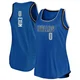 Dante Exum ＃0 Women's Blue Dallas Mavericks Fast Break Movement Tank Jersey - Icon Edition