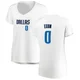 Dante Exum ＃0 Women's White Dallas Mavericks Fast Break Jersey - Association Edition