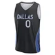 Dante Exum ＃0 Youth 2025/26 Dallas Mavericks Fast Break Black City Edition Jersey