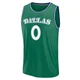 Dante Exum ＃0 Youth 2025/26 Dallas Mavericks Fast Break Green Classic Edition Jersey