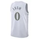Dante Exum ＃0 Youth Swingman 2024/25 Dallas Mavericks White City Edition Jersey