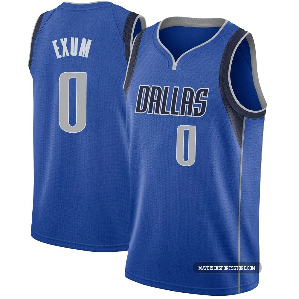 Dante Exum ＃0 Youth Swingman Royal Dallas Mavericks Jersey - Icon Edition