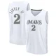 Dereck Lively II ＃2 Men's 2024/25 Dallas Mavericks White Fast Break City Edition Jersey